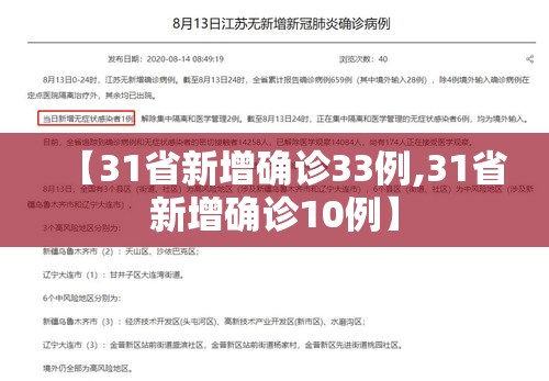 【31省新增确诊33例,31省新增确诊10例】 【31省新增确诊33例,31省新增确诊10例】