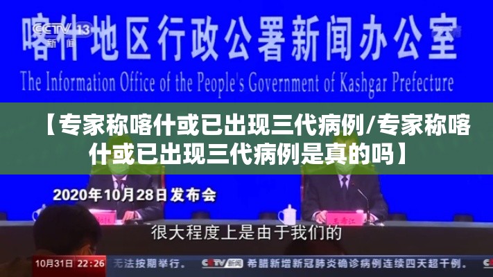 【专家称喀什或已出现三代病例/专家称喀什或已出现三代病例是真的吗】