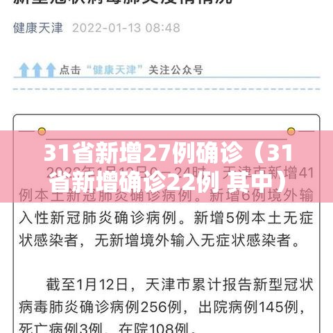 31省新增27例确诊（31省新增确诊22例 其中）