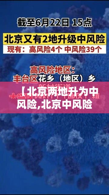 【北京两地升为中风险,北京中风险区降为1个】