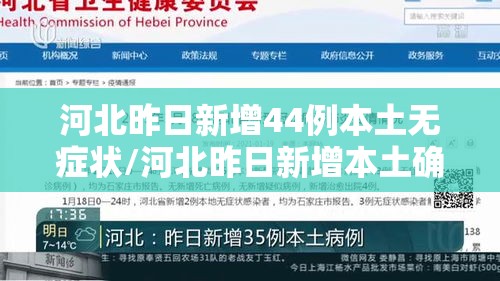 河北昨日新增44例本土无症状/河北昨日新增本土确诊41例