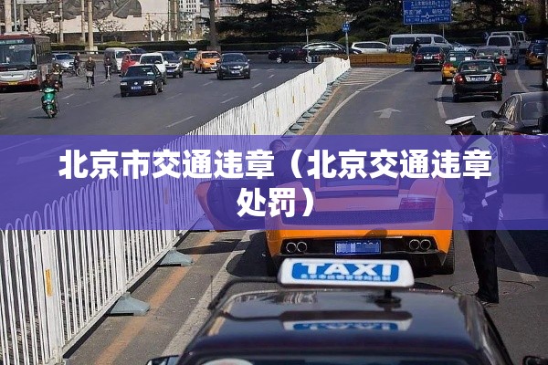 北京市交通违章（北京交通违章处罚）