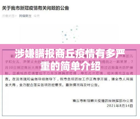 涉嫌瞒报商丘疫情有多严重的简单介绍