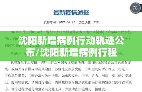沈阳新增病例行动轨迹公布/沈阳新增病例行程
