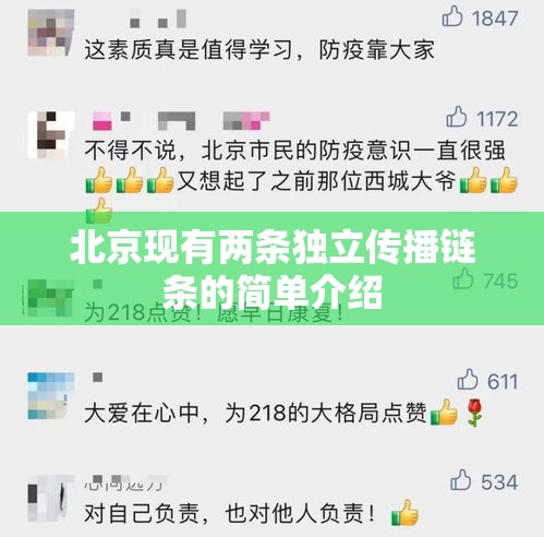 北京现有两条独立传播链条的简单介绍