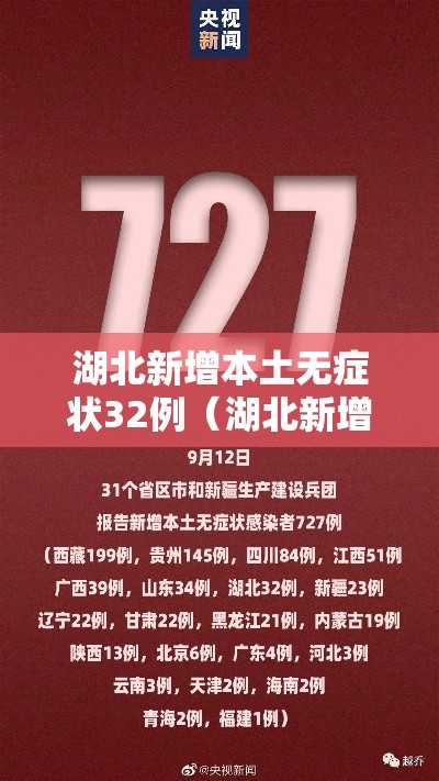 湖北新增本土无症状32例（湖北新增无症状感染者24例）