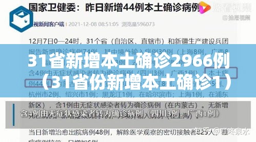 31省新增本土确诊2966例（31省份新增本土确诊1）