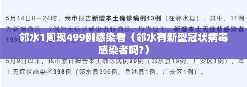 邻水1周现499例感染者（邻水有新型冠状病毒感染者吗?）