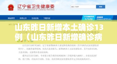 山东昨日新增本土确诊13例（山东昨日新增确诊病例5例其中本土病例4例）