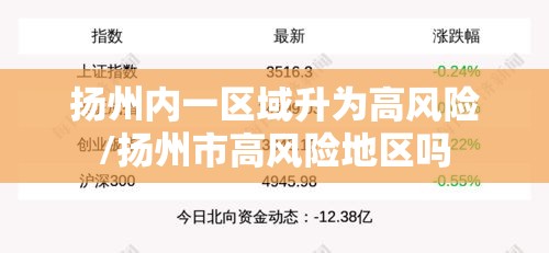 扬州内一区域升为高风险/扬州市高风险地区吗