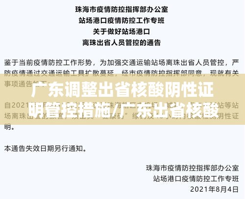 广东调整出省核酸阴性证明管控措施/广东出省核酸最新政策