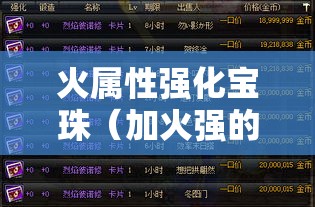 火属性强化宝珠（加火强的宝珠）