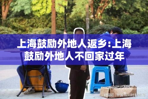 上海鼓励外地人返乡:上海鼓励外地人不回家过年