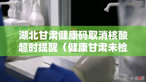 湖北甘肃健康码取消核酸超时提醒（健康甘肃未检测到核酸结果）