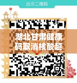 湖北甘肃健康码取消核酸超时提醒（健康甘肃未检测到核酸结果）