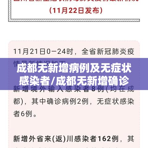 成都无新增病例及无症状感染者/成都无新增确诊病例