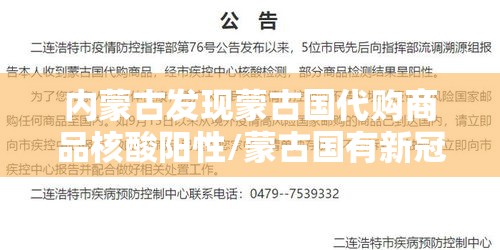 内蒙古发现蒙古国代购商品核酸阳性/蒙古国有新冠病例吗