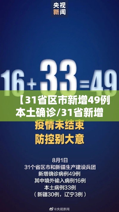 【31省区市新增49例本土确诊/31省新增确诊54例 本土41例】 【31省区市新增49例本土确诊/31省新增确诊54例 本土41例】