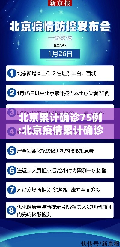 北京累计确诊75例:北京疫情累计确诊