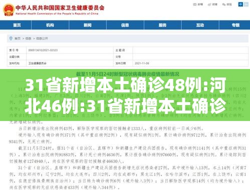 31省新增本土确诊48例:河北46例:31省新增本土确诊96例河北72例