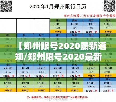 【郑州限号2020最新通知/郑州限号2020最新通知公告】