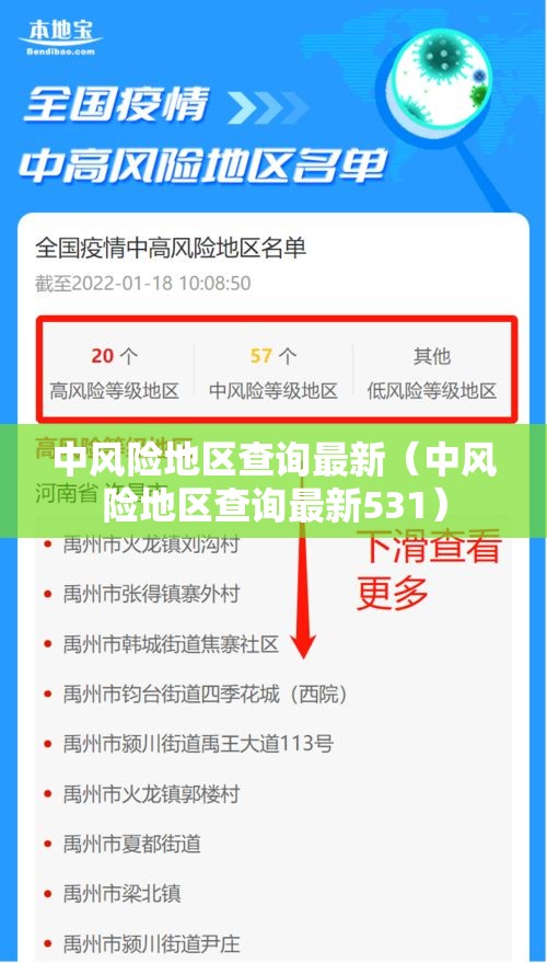 中风险地区查询最新（中风险地区查询最新531）