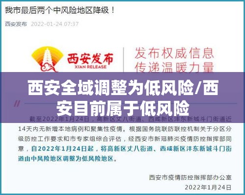 西安全域调整为低风险/西安目前属于低风险