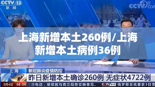 上海新增本土260例/上海新增本土病例36例