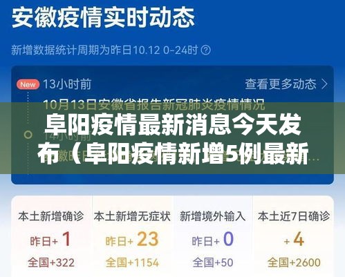 阜阳疫情最新消息今天发布（阜阳疫情新增5例最新消息）