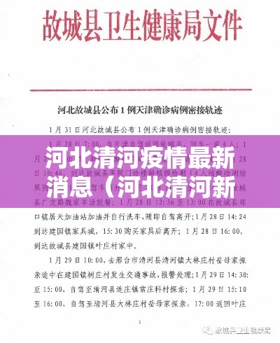 河北清河疫情最新消息（河北清河新闻的最新消息）