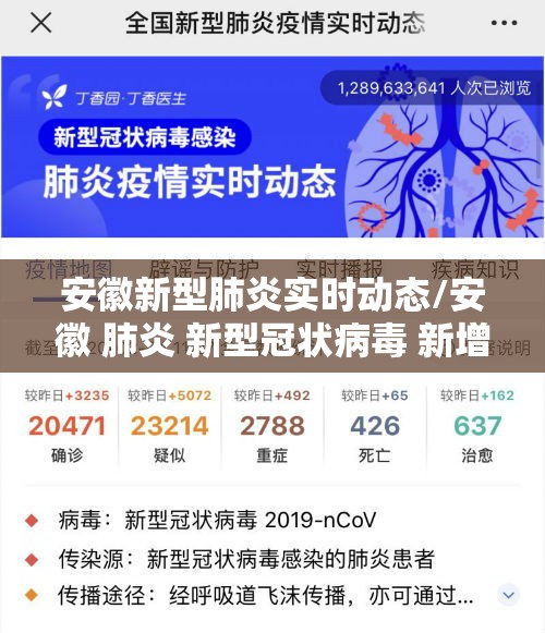 安徽新型肺炎实时动态/安徽 肺炎 新型冠状病毒 新增