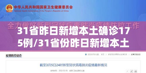 31省昨日新增本土确诊175例/31省份昨日新增本土确诊