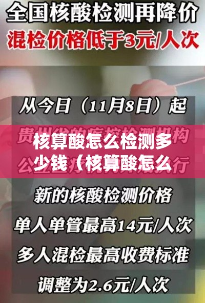 核算酸怎么检测多少钱（核算酸怎么检测收费吗）