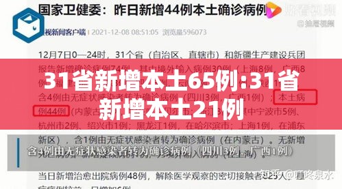 31省新增本土65例:31省新增本土21例