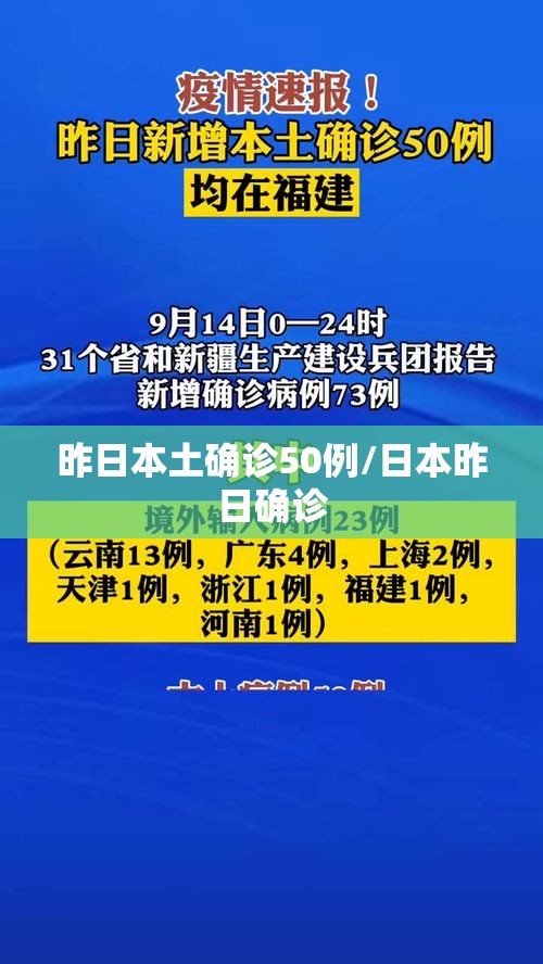 昨日本土确诊50例/日本昨日确诊