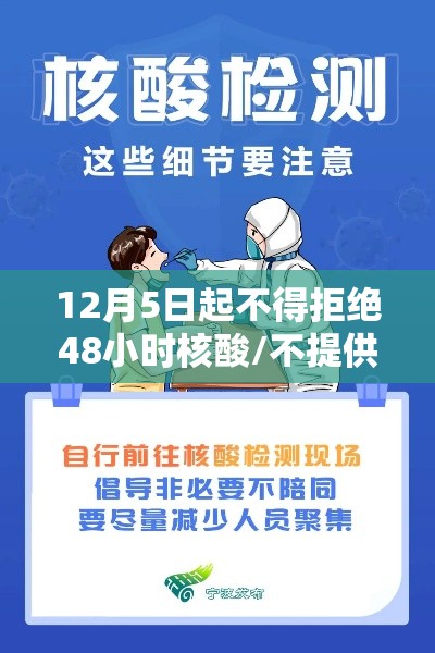 12月5日起不得拒绝48小时核酸/不提供48小时核酸检测
